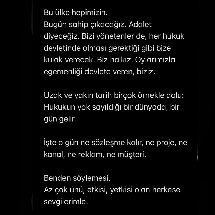 Bir süre önce katıldığı bir programda 