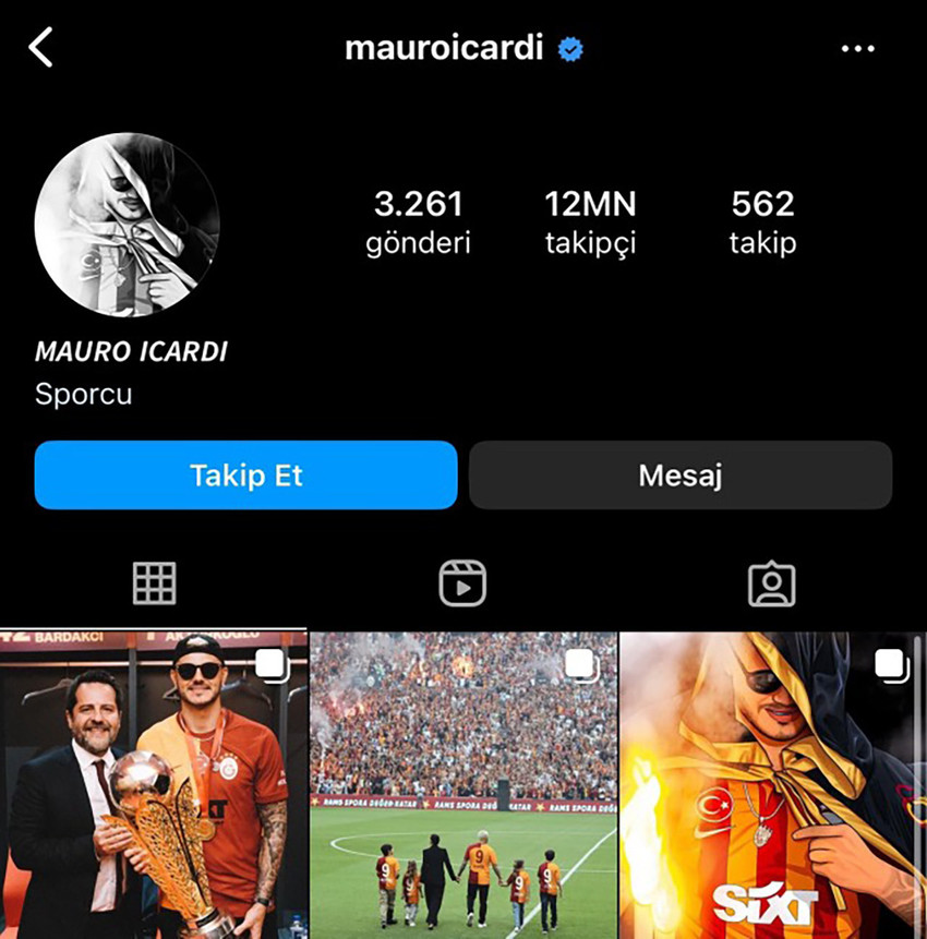 Galatasaray'da Erden Timur'un görevini bırakmasının ardından takımdan ayrılacağı iddia edilen Mauro Icardi, taraftarı üzecek bir hamle yaptı. Icardi'nin Instagram hesabından ''Galatasaray'' başlıklı öne çıkarılanlar kısmını kaldırması ayrılık sinyali olarak yorumlandı.