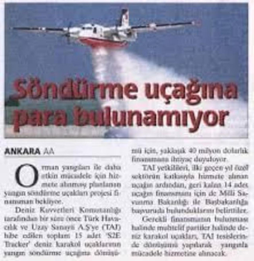 AK Parti'nin iktidara gelir gelmez raftan kaldırdığı proje: Yerli yangın uçağı - Resim : 4