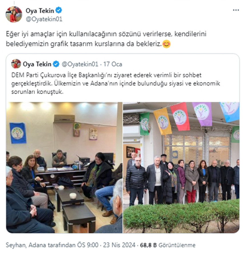 Cumhurbaşkanı Erdoğan'ın Başdanışmanı Oktay Saral sosyal medya üzerinden paylaştığı bir fotoğraf gündeme bomba gibi düştü. CHP'lilerin eli kanlı bölücü terör örgütünün bebek katili elebaşısının fotoğrafı önünde gösteren montaj fotoğrafa tepki yağdı, Saral paylaşımını tepkiler sonrasında apar topar sildi.