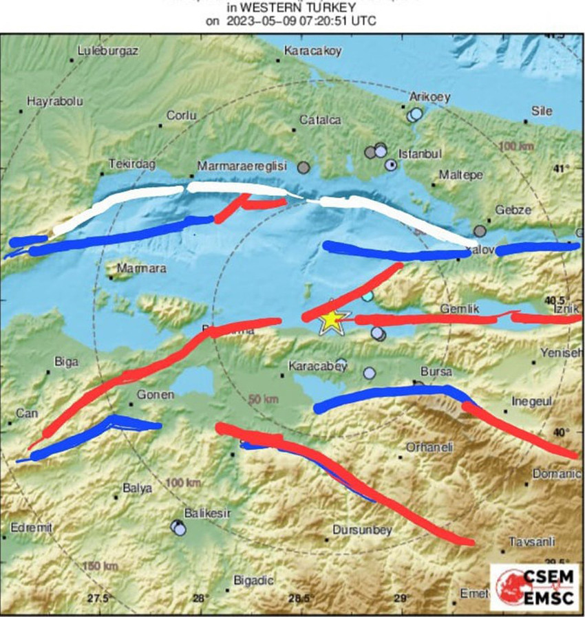 Marmara Denizi'nde Bursa açıklarında bugün meydana gelen depremi yorumlayan ünlü yer bilimci Prof. Dr. Şener Üşümezsoy, "Güney Marmara’daki depremin işaretçisi" dedi.