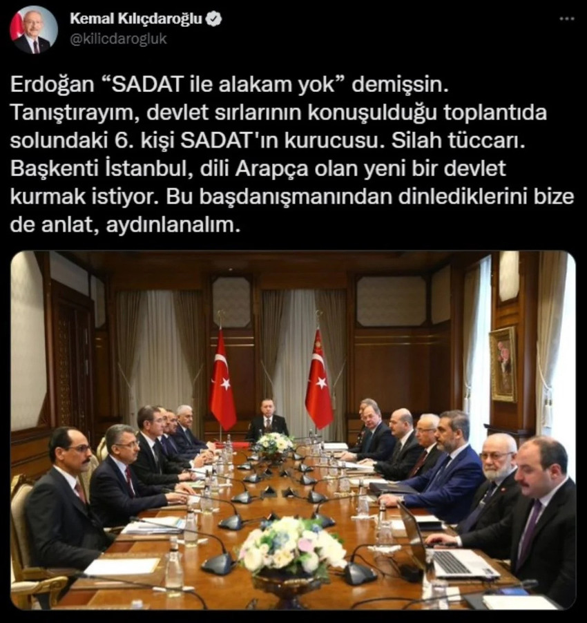 Kılıçdaroğlu'ndan ''SADAT'la alakam yok'' diyen Erdoğan'a fotoğraflı yanıt - Resim : 1