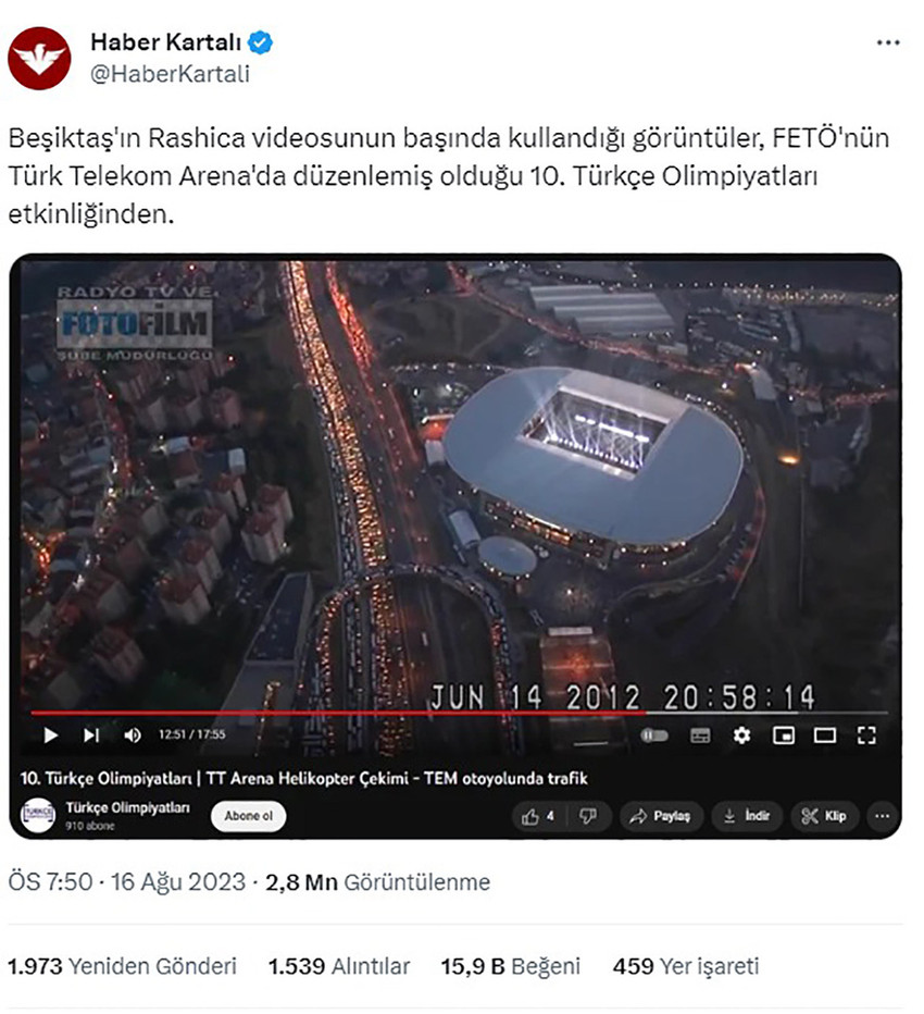 Beşiktaş'ın Rashica videosu Galatasaraylıları ayağa kaldırdı - Resim : 1