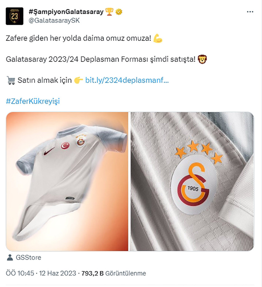 Galatasaray'ın deplasman forması görücüye çıktı - Resim : 1