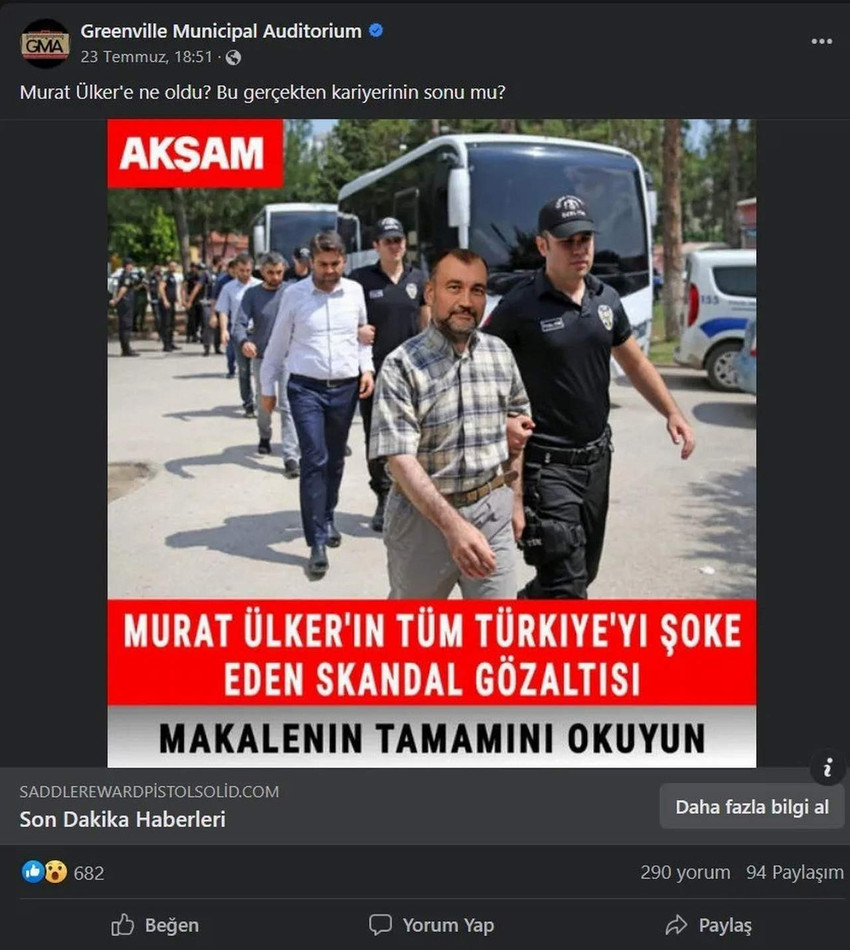 Sosyal medyada photoshop ile gözaltına alındığına dair paylaşımlar yapılan Murat Ülker, 