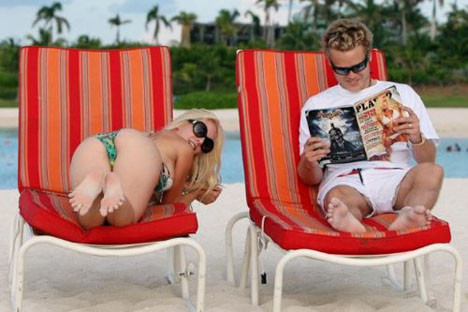 Heidi Montagın tatil keyfi