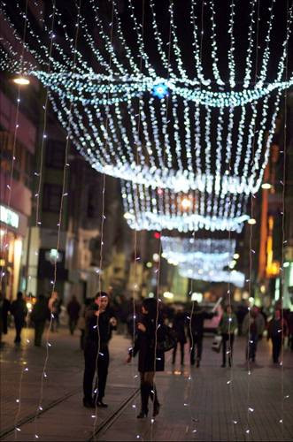 İstiklal Caddesi yılbaşına hazır