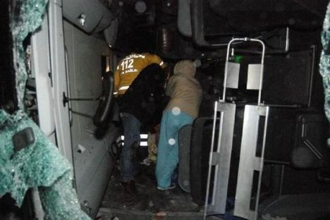 Silivride fırtına otobüs devirdi: 1 bebek öldü