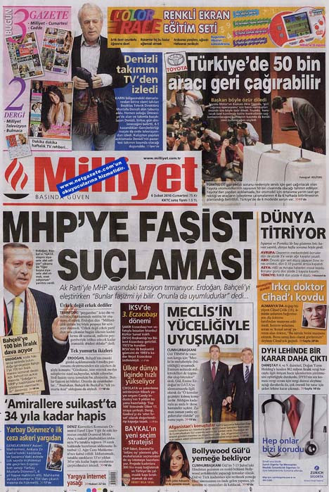 Manşetlerde Devrimci Karargah ve MHP var