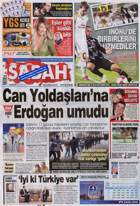 Günün gazete manşetleri