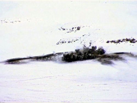 Kış tatbikatından kareler