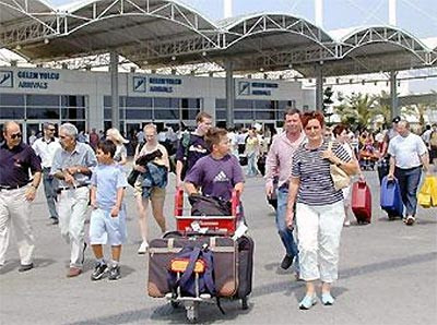 Turistler birbirinden rahatsız