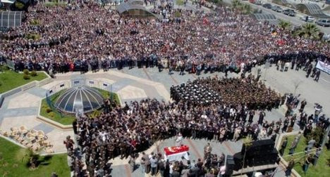Samsun şehidini uğurladı