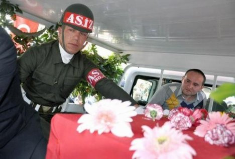 Samsun şehidini uğurladı