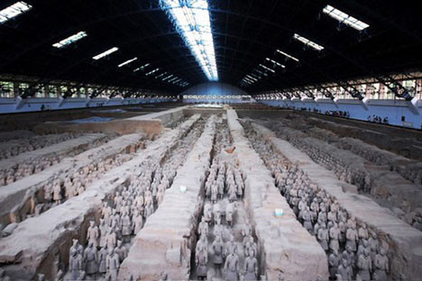 Yeraltındaki Terra Cotta ordusu
