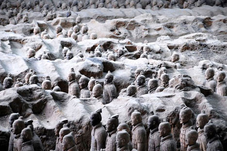 Yeraltındaki Terra Cotta ordusu