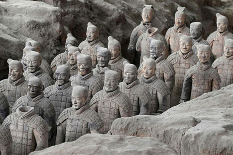 Yeraltındaki Terra Cotta ordusu