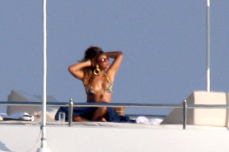 Beyonce tatilde!