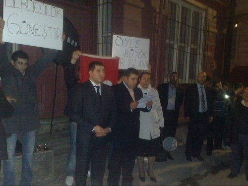 Ülkücüler dizi setini bastı!