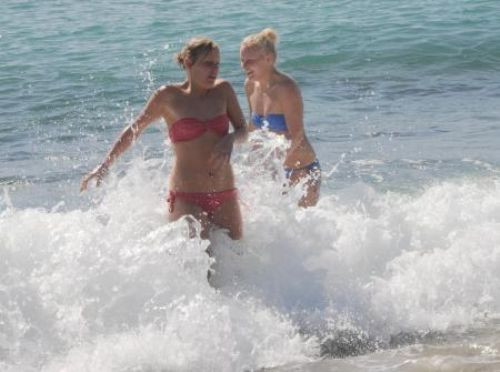 Alanya sahillerinde yaz görüntüleri