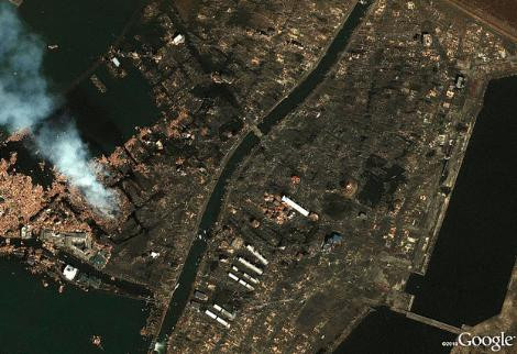 Google Earthten felaketin boyutu