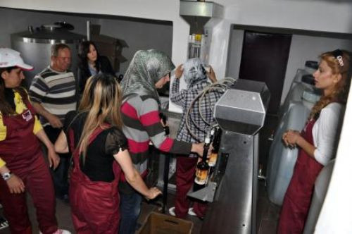 Usta şarapçı olarak üretime başladılar!