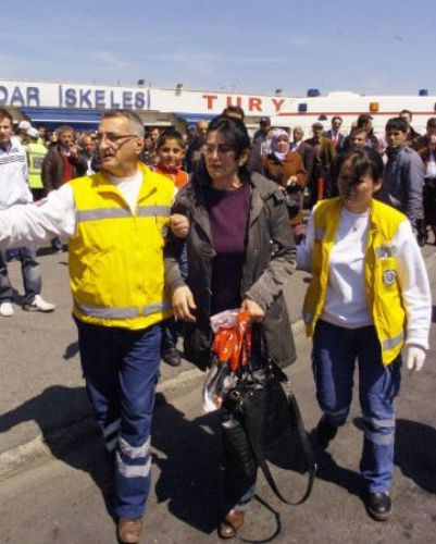Üsküdar - Eminönü motoru kaza yaptı