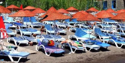 Bodrum sahilleri boş kaldı