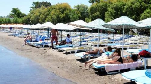 Bodrum sahilleri boş kaldı