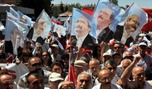 Kılıçdaroğluna destek gösterisi