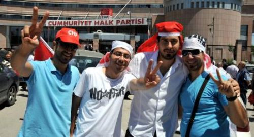 Kılıçdaroğluna destek gösterisi