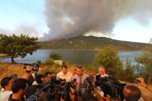 İzmir Seferihisar orman yangını korkuttu