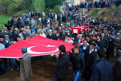 Şehit Ahmet Tuncelin cenazesi