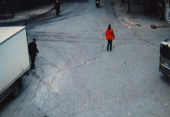 Kaza anı böyle görüntülendi !