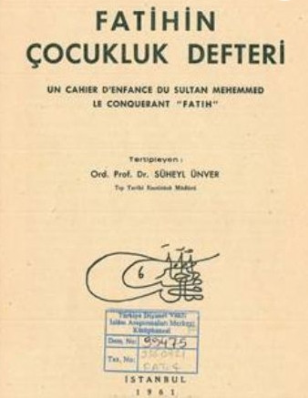 İşte Fatih Sultan Mehmetin not defteri