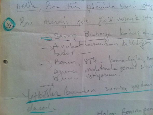 Kaplan Öcalanla görüşme notlarını yayınladı