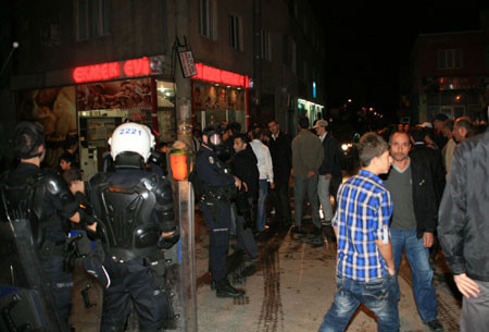 Bursada yine gergin gece