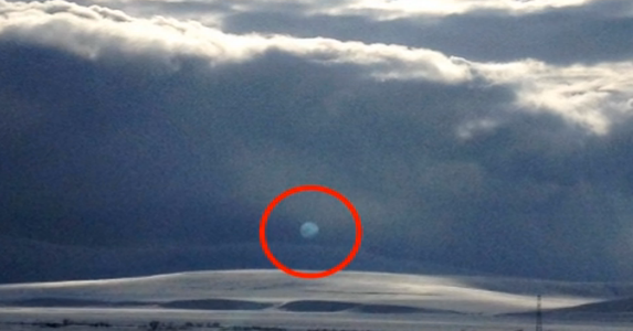 En net UFO görüntüsü Ağrıdan!