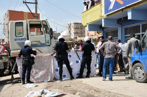 Polis, dehşeti çarşafla gizledi