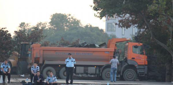 Müdahalenin ardından Gezi Parkı
