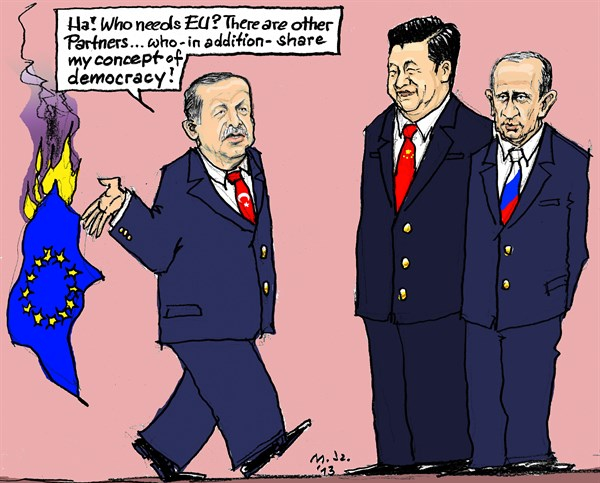 Başbakan Erdoğan için skandal karikatürler