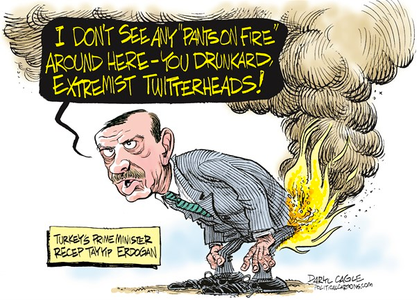 Başbakan Erdoğan için skandal karikatürler