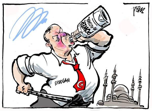 Başbakan Erdoğan için skandal karikatürler