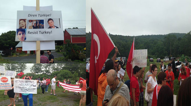 Fethullah Gülenin evinin önünde neler oluyor?