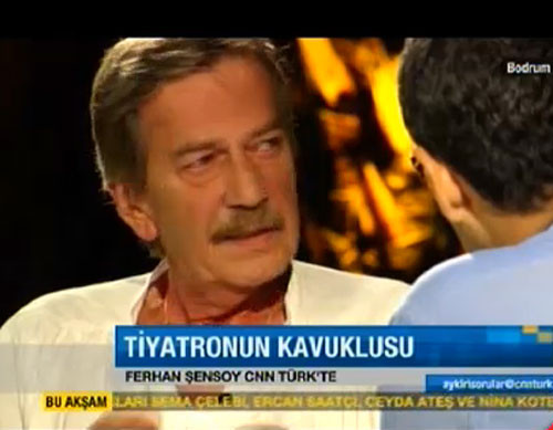 Canlı yayında gözyaşları