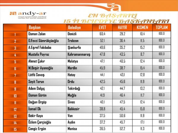 Andy-Arın yerel yönetimler araştırması
