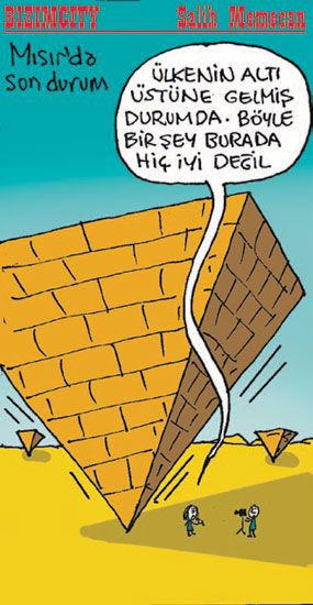 Mısır katliamının karikatürleri