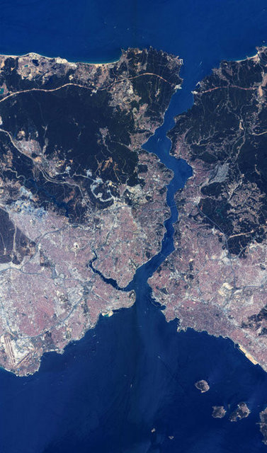 İşte uzaydan bakınca 3. köprü!