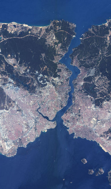 İşte uzaydan bakınca 3. köprü!