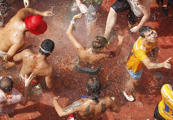 Çılgın domates festivali